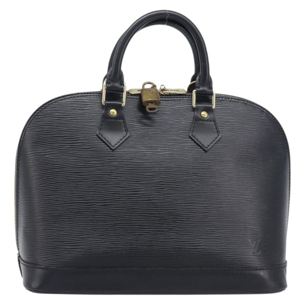 Louis Vuitton Vintage Alma Epi Leather Black Leather Handbag